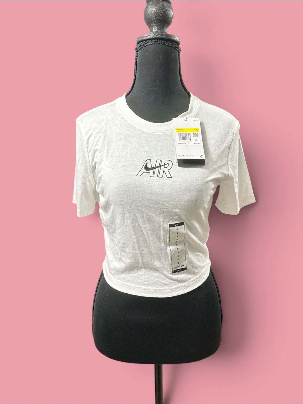 NWT Nike Air White Cropped Women's Tee